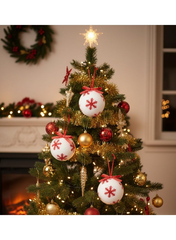 Christmas Tree Decoration .  Cozy Snowdrift Tree Ornament 12 pcs (white) - Image 2