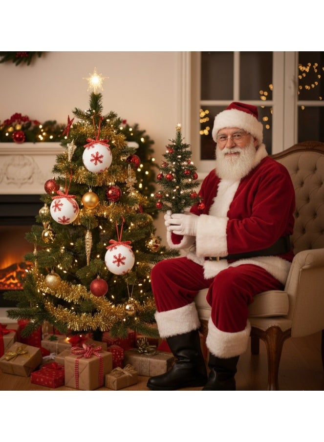 Christmas Tree Decoration .  Cozy Snowdrift Tree Ornament 12 pcs (white) - Image 3