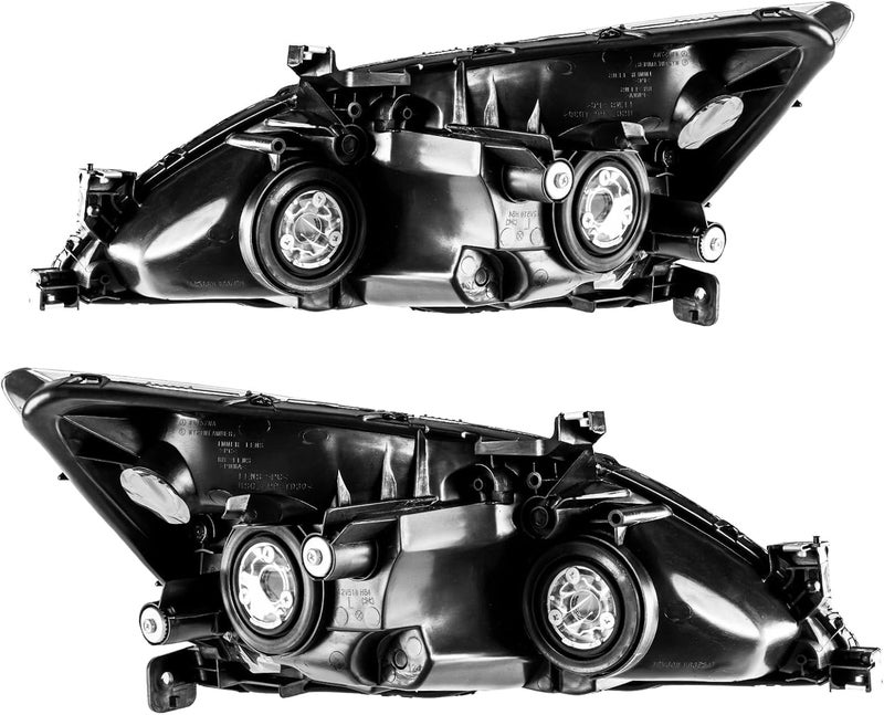 ZonCar Black Headlight Assembly for Accord 2003-2007 - OE Style Replacement - Image 3