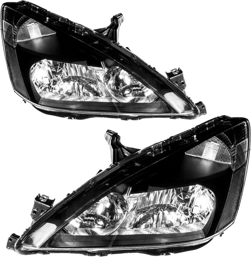 ZonCar Black Headlight Assembly for Accord 2003-2007 - OE Style Replacement - Image 2