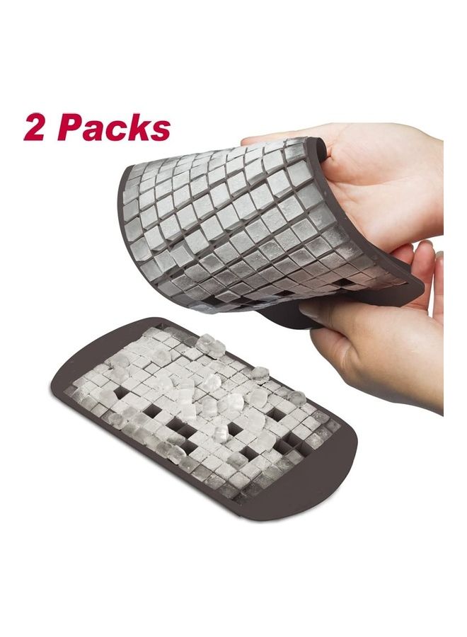 NIBEMINENT Back Of 2 Mini Ice Cube Trays B71 Grey - Image 3