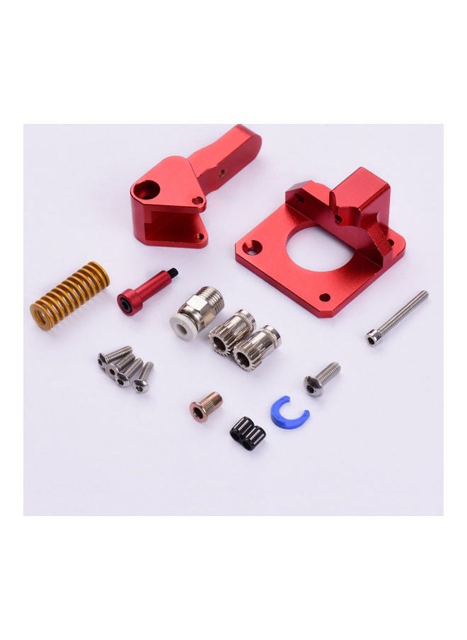 NIBEMINENT Aluminum Alloy Extruder Block Compatible with 3D Printer Red/Silver  - Image 5