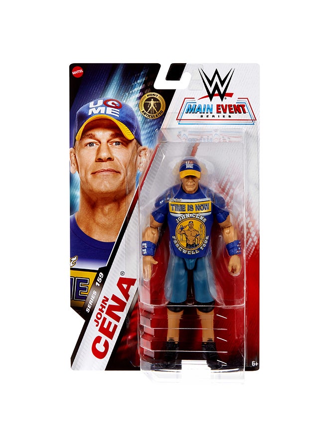 WWE Mattel WWE John Cena Action Figure, Main Event Series #159, 6-inch Collectible Superstar with 14 Articulation Points & Life-Like Look - Image 5
