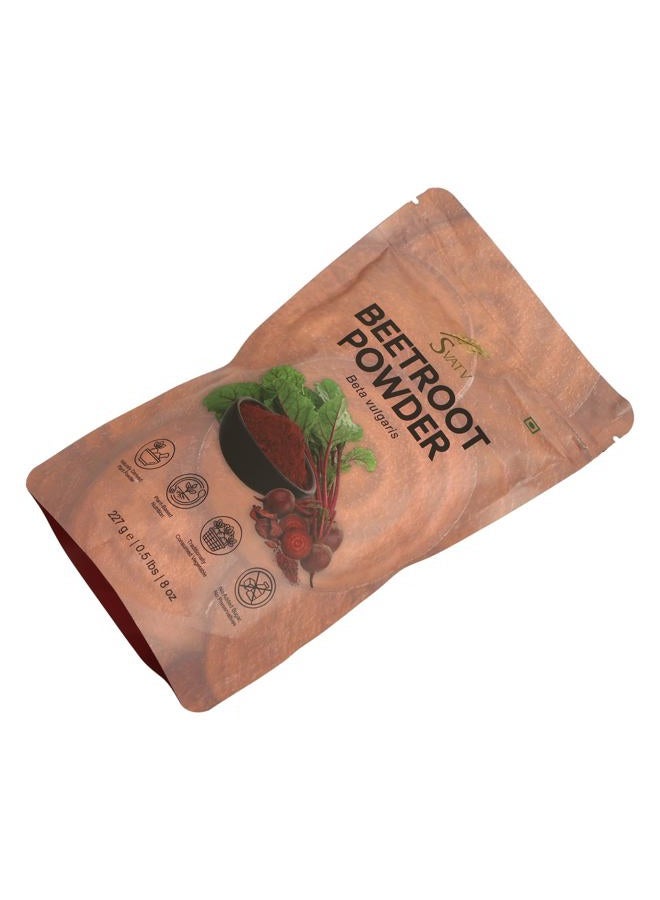 SVATV Pure & Natural Beet Root Powder, Natural Nitric Oxide Booster, Powdered Superfood for Natural Energy - 227g, 8oz, Half Pound - Image 1