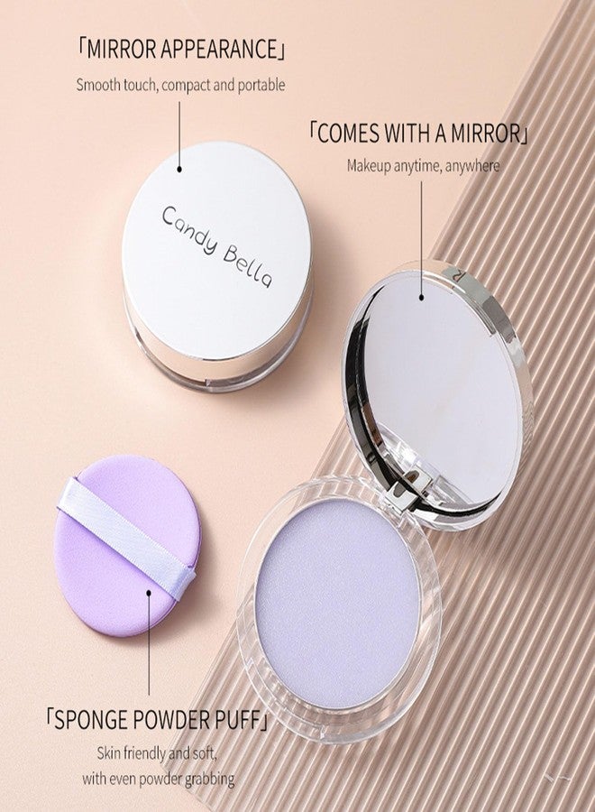 CLY AMS Matte Foundation Powder, Jelly Setting Powder with Mini Puff, Powder-free Oil Control Face Pressed Powder Creates Long-Lasting Silky Blurring Waterproof Makeup - Image 3