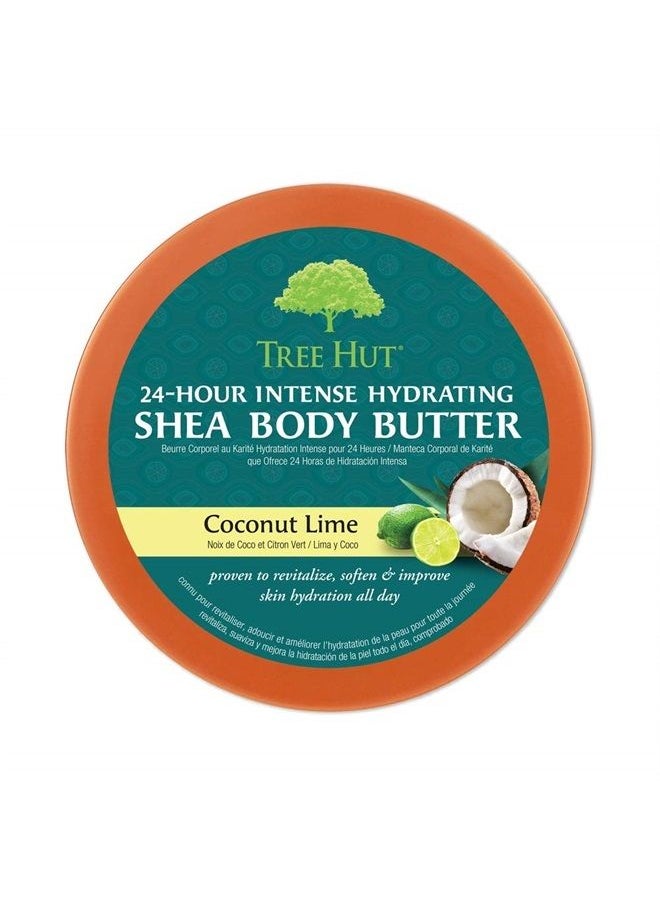 Tree Hut 24 Hour Intense Hydrating Shea Body Butter, Coconut Lime, 7 Ounce  - Image 3