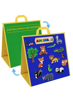 Y&D Foldable Felt Board for Toddlers, Flannel Stories, Preschool Early Farm Animal Story Learning, Double Sided Board, Reusable Wall Hanging Gift Kid(Freestanding Board)  - Image 1