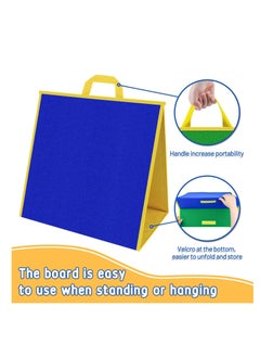 Y&D Foldable Felt Board for Toddlers, Flannel Stories, Preschool Early Farm Animal Story Learning, Double Sided Board, Reusable Wall Hanging Gift Kid(Freestanding Board)  - Image 5