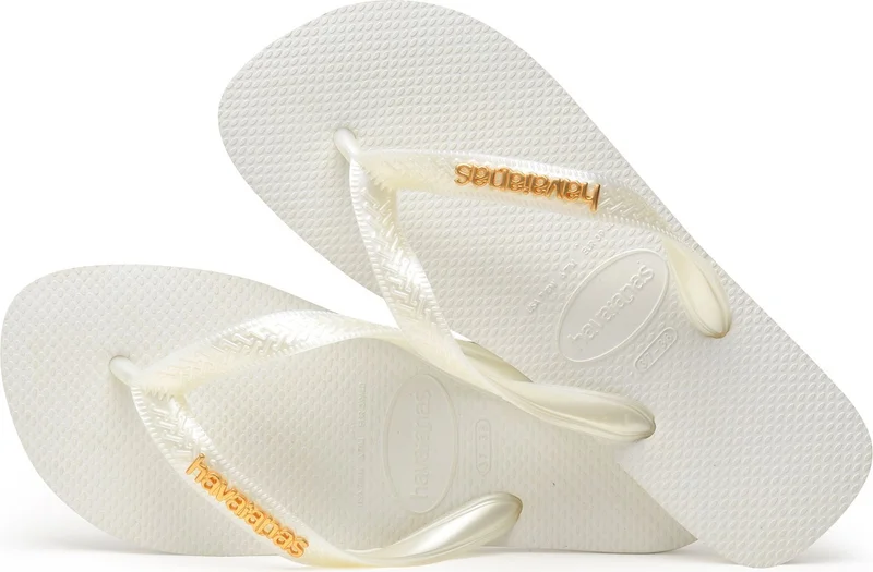 هافاياناس White Women's Beach Slippers Slippers Logo