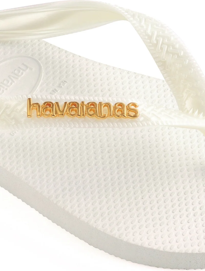 هافاياناس White Women's Beach Slippers Slippers Logo