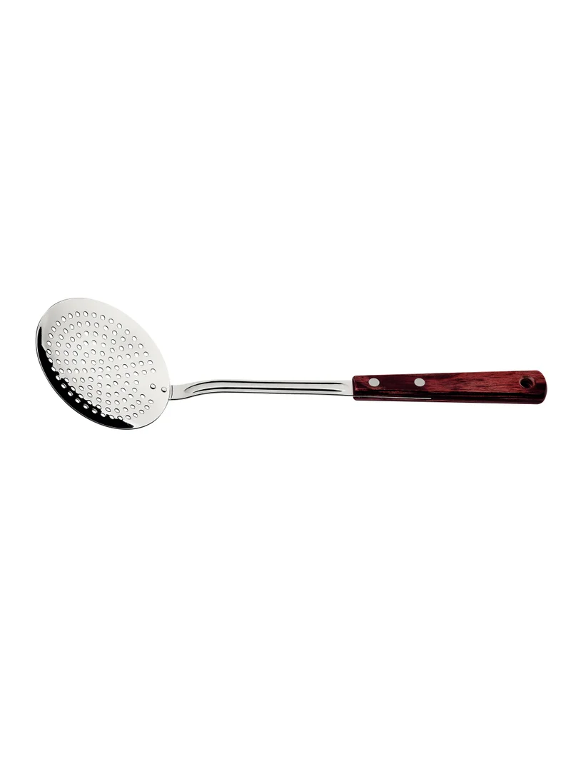 TRAMONTINA Tramontina Stainless Steel Skimmer with Treated Red Polywood Handle