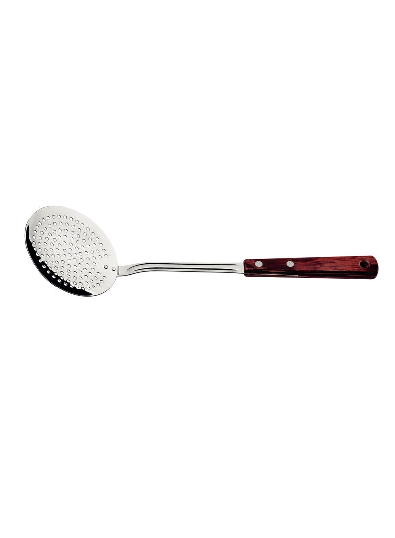 Tramontina Stainless Steel Skimmer with Treated Red Polywood Handle - Image 1