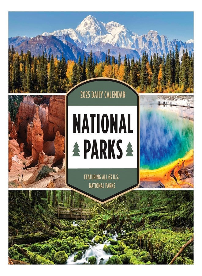 TF PUBLISHING 2025 National Parks Daily Desktop Calendar - Home & Office Organization - Small Desk Top Calendar - Full-Color Tear-Off Pages - Standing Fold-Out Cardboard Easel for Desks - 5.25”x5.25” - Image 3