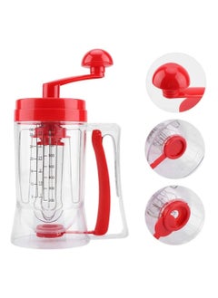Generic Batter Separator, Cupcakes, Pancakes, Cake, Waffles, Batter Dispenser, Cookie Batter Separator, Cream Separator Cup, Standard Baking Tools (Red) 
