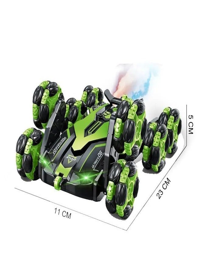 Giptoc Lifting Arm Wireless RC Drift Car 2.4GHz Remote Control 360° Rotation Rechargeable 8-Wheel Sport Stunt Toy Car with Built-in Lights,Multi - Image 3