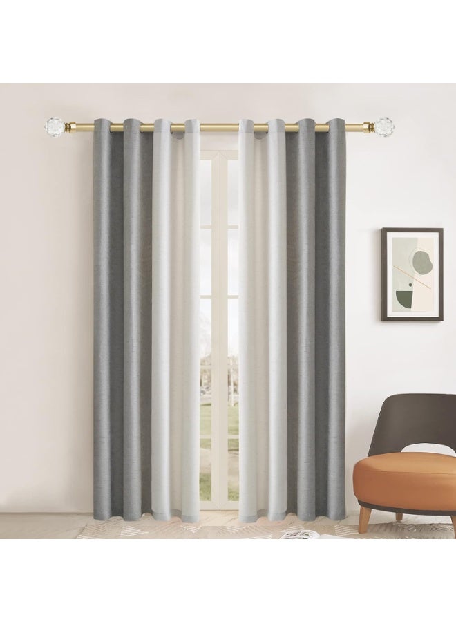 WALALLA Extendable Stainless Steel Metal Shower Curtain Rod, Tension Spring Shower Curtain Rod, Tension Telescopic Curtain Pole, Clothes Rail Adjustable from 60in to 120in - Image 3