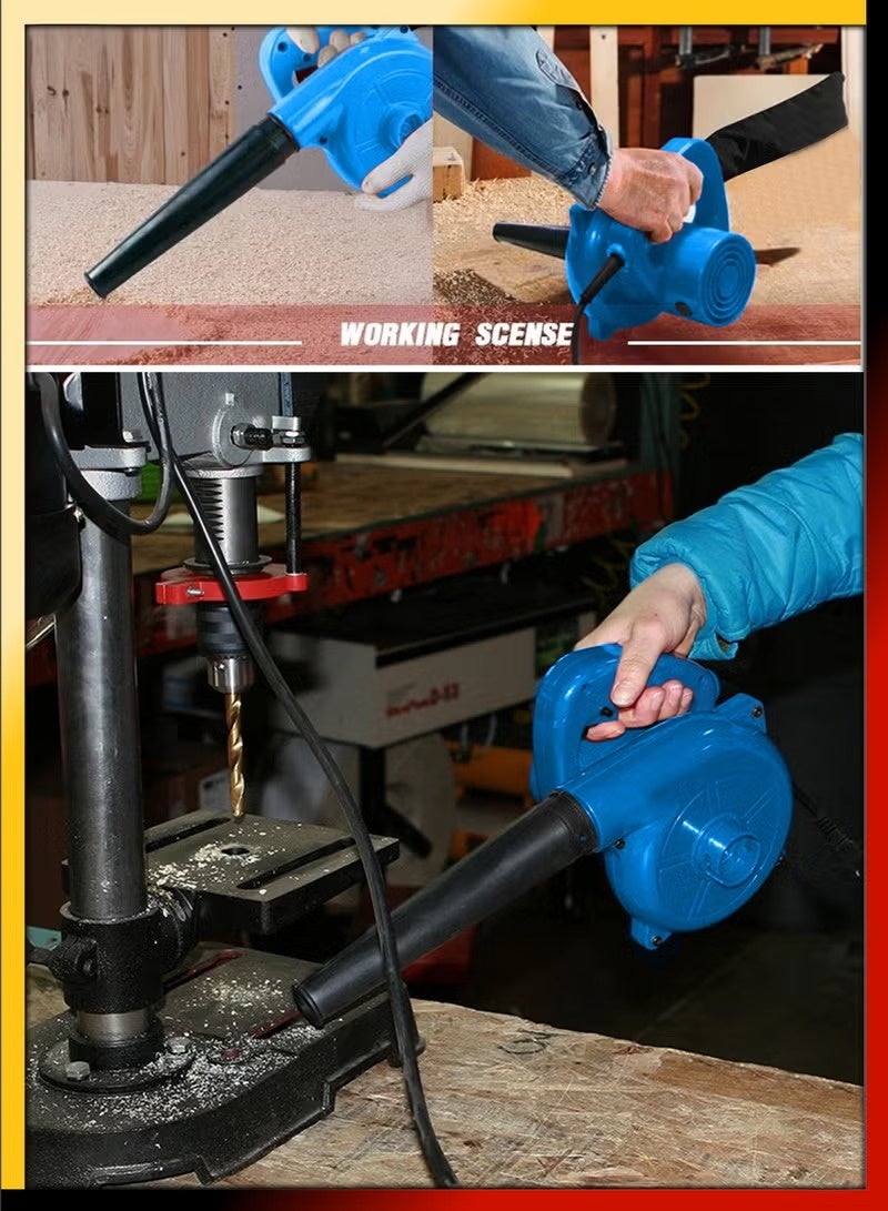 750W Corded 2 In 1 Blow and Suction Turbine Dust Air Blower And Vacuum Cleaner Aspirator Leaf Blower for Garden Garage Sidewalks Computers and Car Drying Industrial Grade Household Machine Power Tool - Image 5