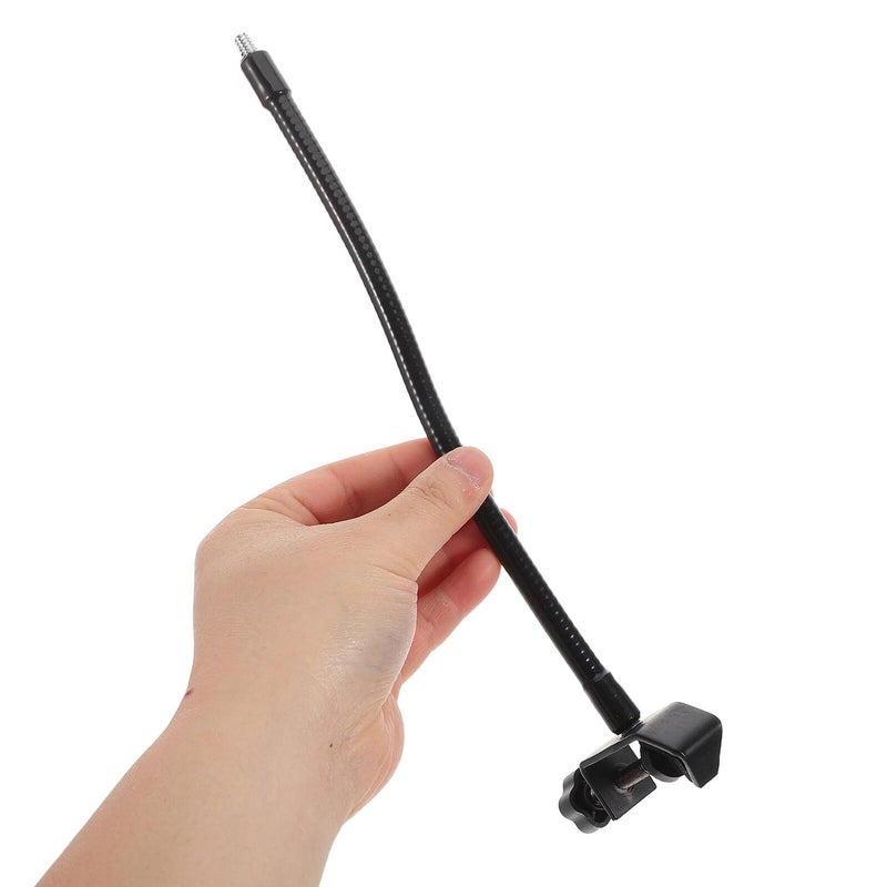 Heavy Duty Gooseneck Microphone Desk Stand 25cm Metal Flexible Mic Holder For Podcast Recording - Image 5