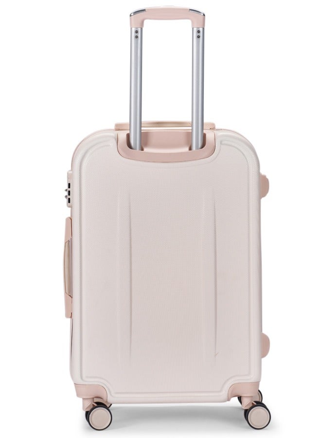 LIMRA Cabin Carry Check-In Luggage Trolley Size 20 inch Beige - Image 3