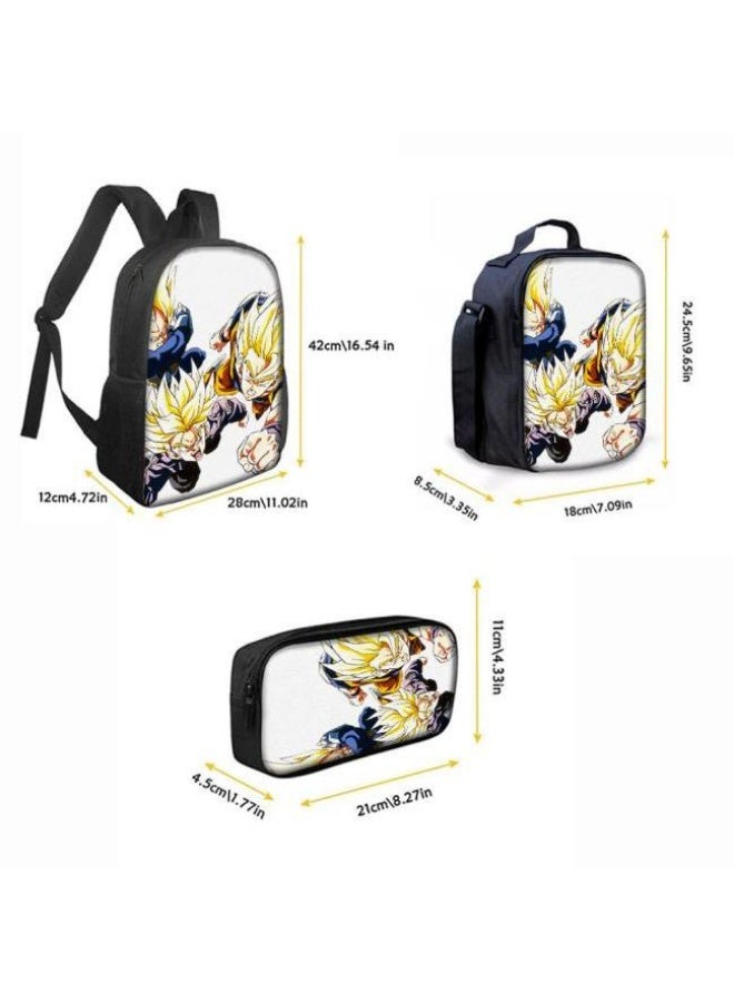 عام حقيبة الظهر المطبوعة الشائعة - مجموعة حقيبة الظهر المكونة من ثلاث قطع (يمكن استخدامها للطلاب والأطفال والأصدقاء للنزهات وتسلق الجبال وما إلى ذلك) - 87 - Image 3