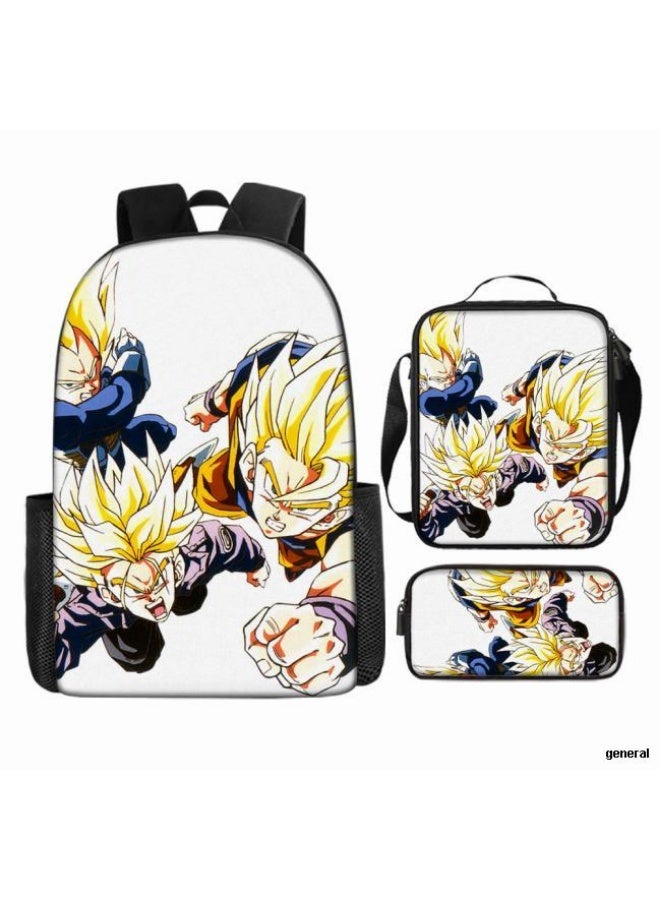 عام حقيبة الظهر المطبوعة الشائعة - مجموعة حقيبة الظهر المكونة من ثلاث قطع (يمكن استخدامها للطلاب والأطفال والأصدقاء للنزهات وتسلق الجبال وما إلى ذلك) - 87 - Image 1