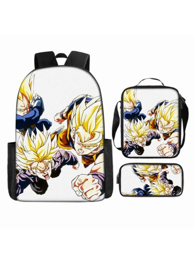 عام حقيبة الظهر المطبوعة الشائعة - مجموعة حقيبة الظهر المكونة من ثلاث قطع (يمكن استخدامها للطلاب والأطفال والأصدقاء للنزهات وتسلق الجبال وما إلى ذلك) - 87 - Image 2