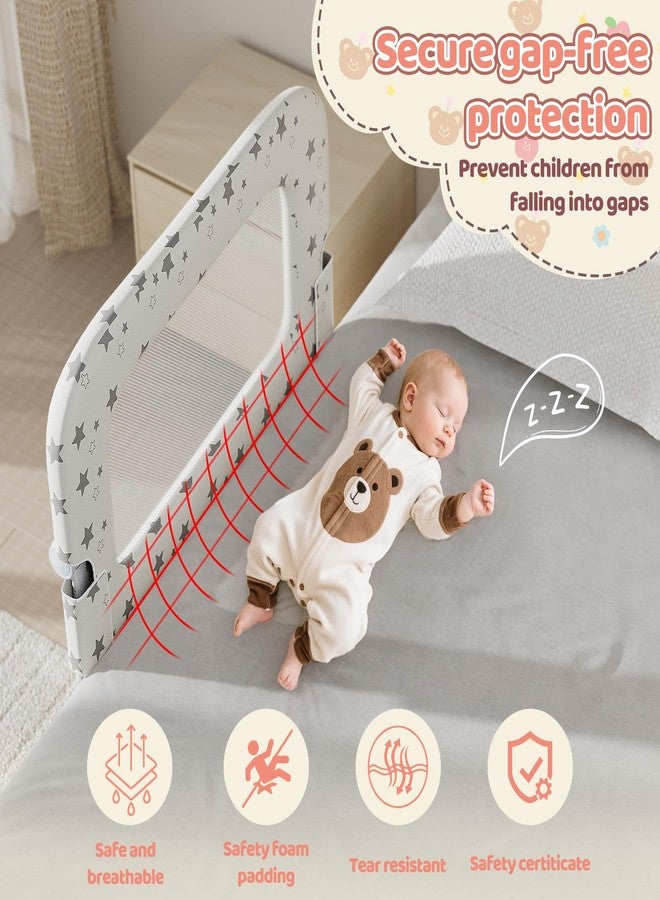 Deeteck Bed Rail for Toddlers, 32" Foldable Bed Rail for Baby, Adjustable Height - Image 4