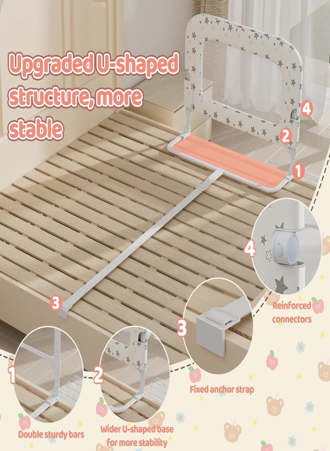 Deeteck Bed Rail for Toddlers, 32" Foldable Bed Rail for Baby, Adjustable Height - Image 5