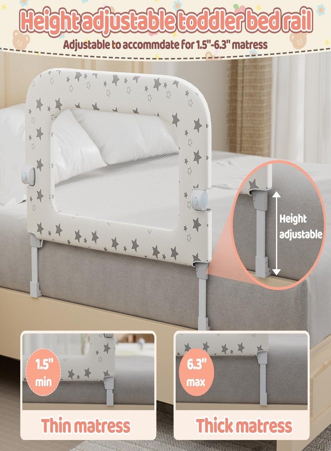 Deeteck Bed Rail for Toddlers, 32" Foldable Bed Rail for Baby, Adjustable Height - Image 2