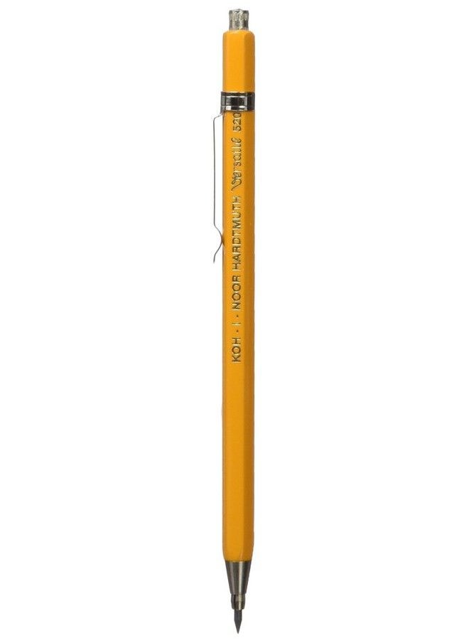 KOH-I-NOOR 5201 حامل قلم رصاص ميكانيكي بقطر 2 مم باللون الأصفر  - Image 2