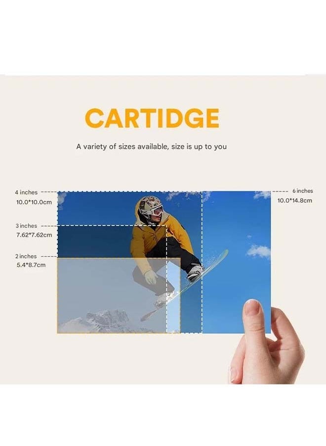 Kodak - KODAK 4 - Inch Square Color Instant Photo Printer Paper (2 Packs of 60 Sheets Each, 120 Sheets Total) with Integrated Ribbon, Specifically Designed for Kodak Mini Shot 4 Era Printers for Exceptional One - Step Printing - Image 1