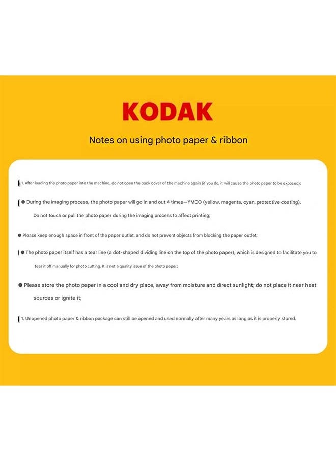 Kodak - KODAK 4 - Inch Square Color Instant Photo Printer Paper (2 Packs of 60 Sheets Each, 120 Sheets Total) with Integrated Ribbon, Specifically Designed for Kodak Mini Shot 4 Era Printers for Exceptional One - Step Printing - Image 1