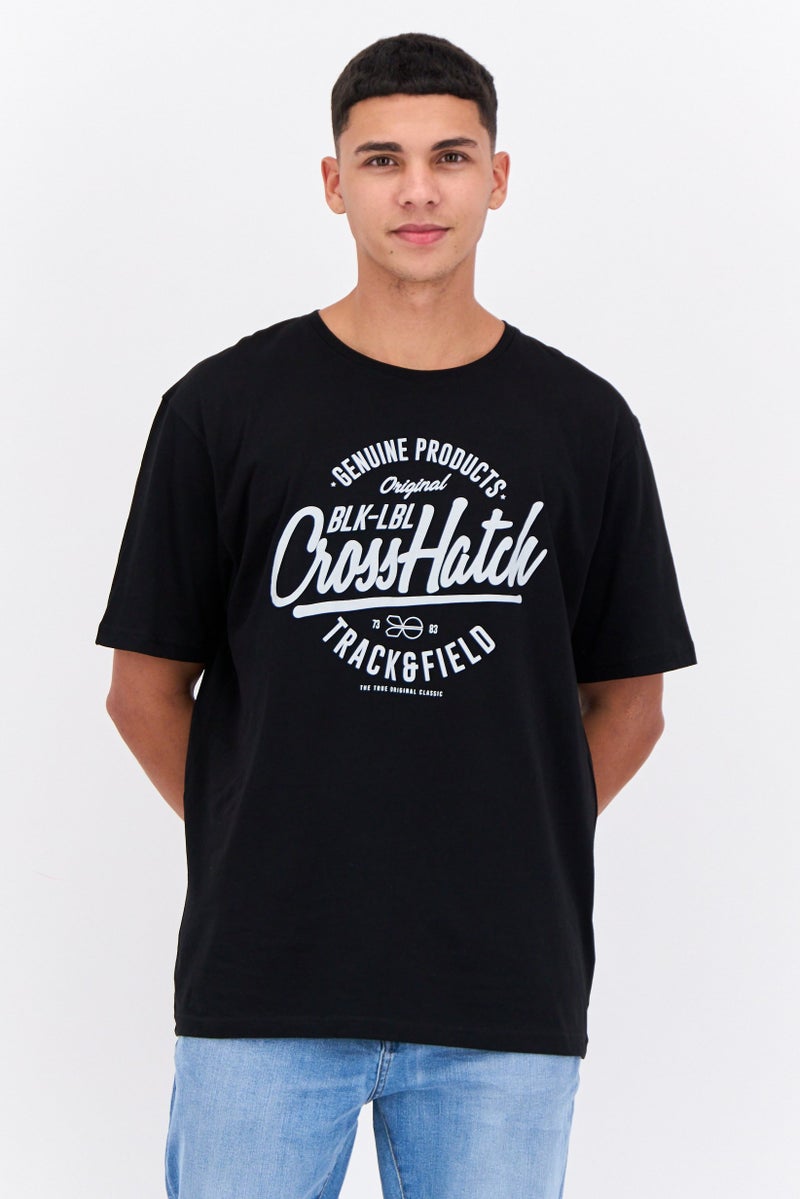 CROSSHATCH Men 5 Pack Round Neck Short Sleeve Graphic Print T Shirts, Multicolor - Image 2