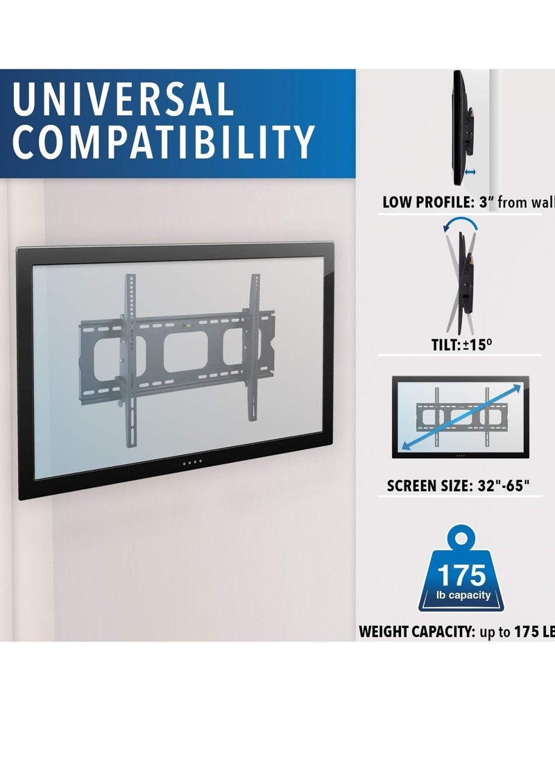 TV Bracket 32 Inch To 70 Inch - Ultra Strong Tilt TV Wall Mount for VESA, 75kg Weight Capacity - TV Wall Bracket - Image 3