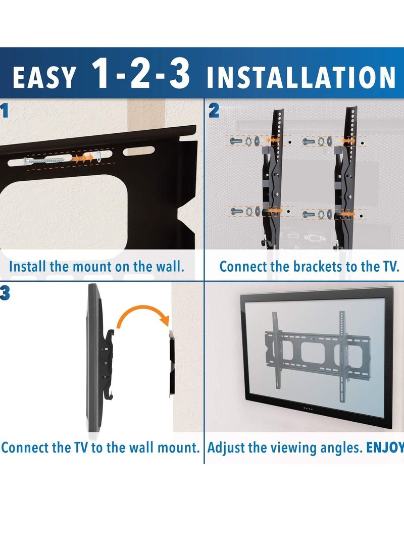 TV Bracket 32 Inch To 70 Inch - Ultra Strong Tilt TV Wall Mount for VESA, 75kg Weight Capacity - TV Wall Bracket - Image 5