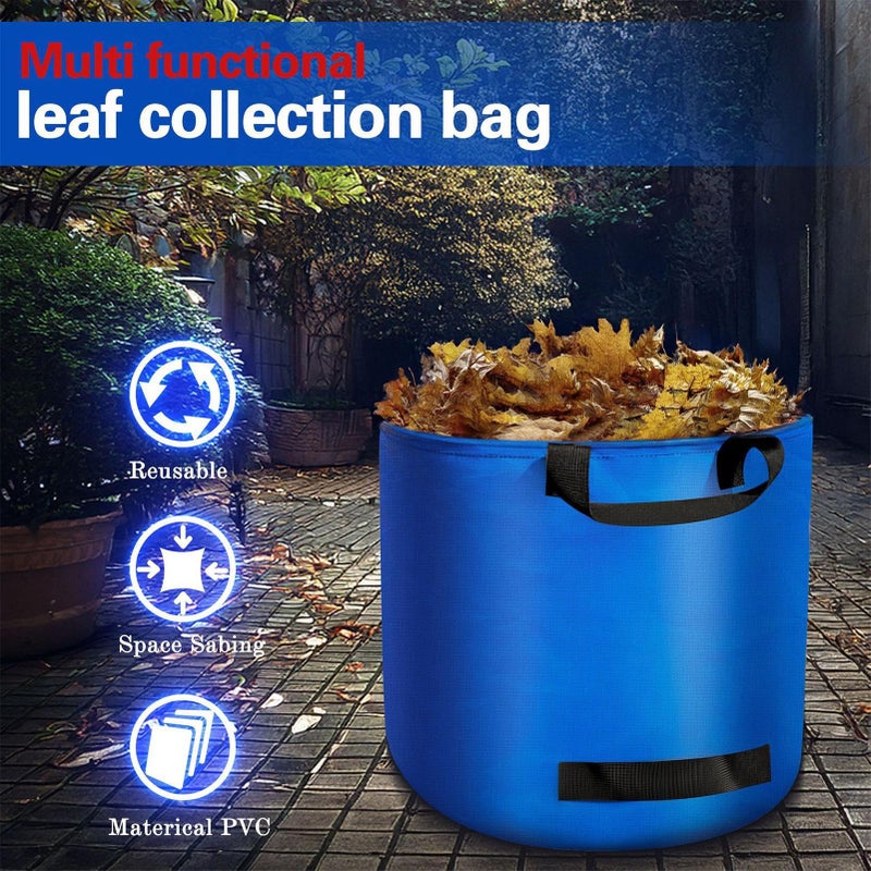Large Yard Trash Bags 45x45x38cm With Handles For Lawn Leaf Debris Garden Cleaning - Image 5