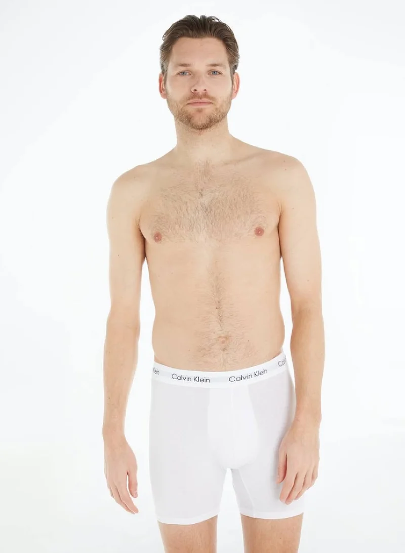 Calvin Klein 3 Pack Boxer Briefs - Cotton Stretch