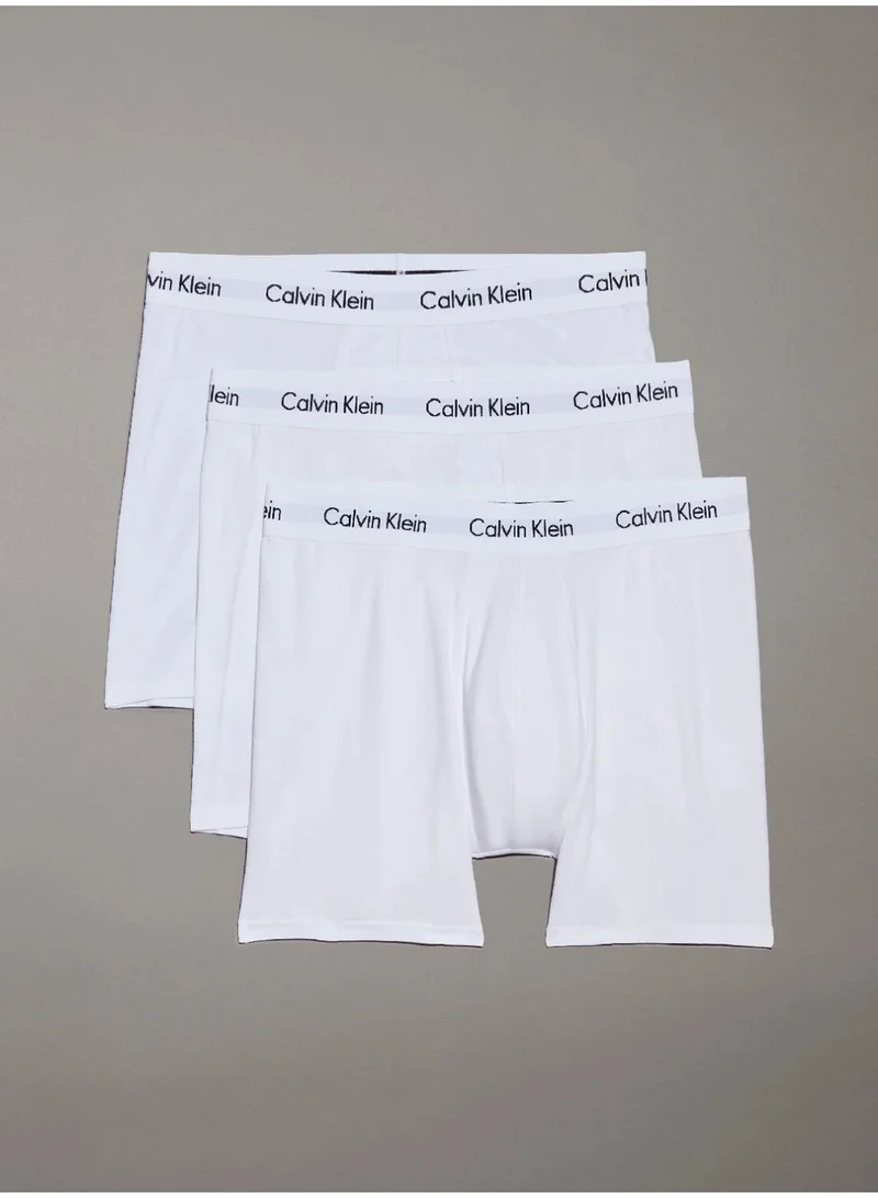 Calvin Klein 3 Pack Boxer Briefs - Cotton Stretch