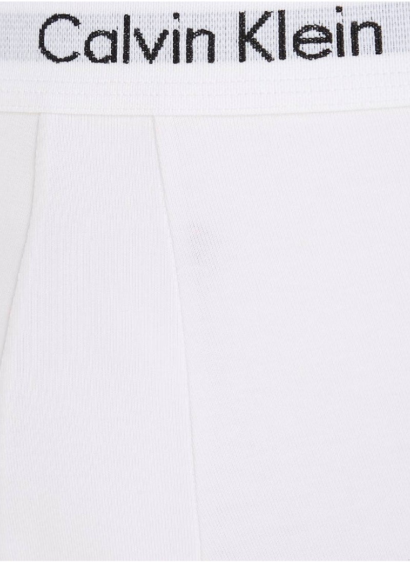 CALVIN KLEIN - Men's 3 Pack Boxer Briefs - Cotton Stretch, White - Image 1