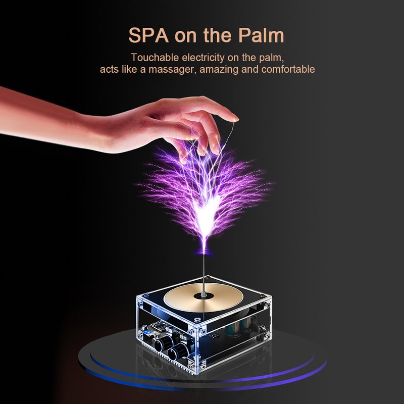 Music Module Coil Artificial Electricity Maker Scientific Experiment Tool Music Playback Tangible Arc Lighting Effect (UK Plug) - Image 2