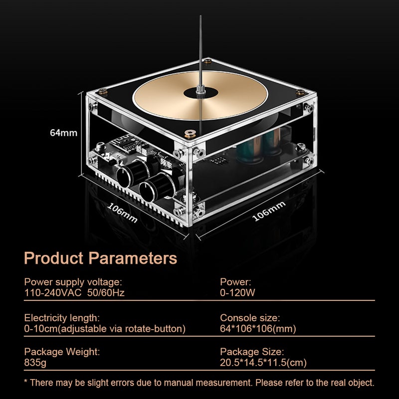 Music Module Coil Artificial Electricity Maker Scientific Experiment Tool Music Playback Tangible Arc Lighting Effect (UK Plug) - Image 4