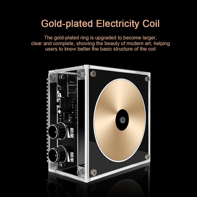 Music Module Coil Artificial Electricity Maker Scientific Experiment Tool Music Playback Tangible Arc Lighting Effect (UK Plug) - Image 3