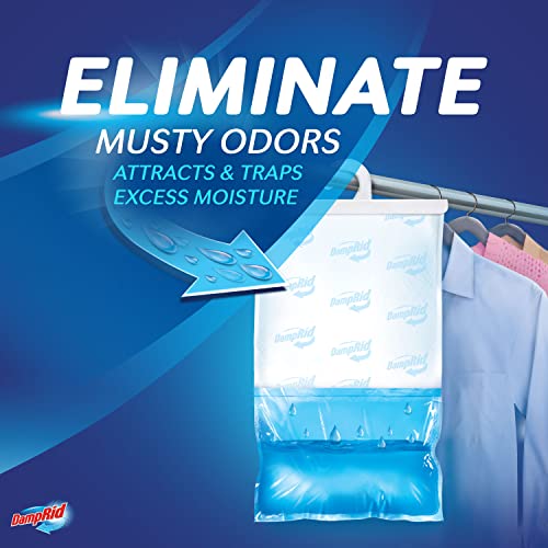 DampRid Pure Linen Hanging Moisture Absorber, 16 oz., 3 Count (Pack of 1) - Eliminates Musty Odors for Fresher, Cleaner Air, Ideal for Closet, 14% More Moisture Absorbing Power* - Image 2