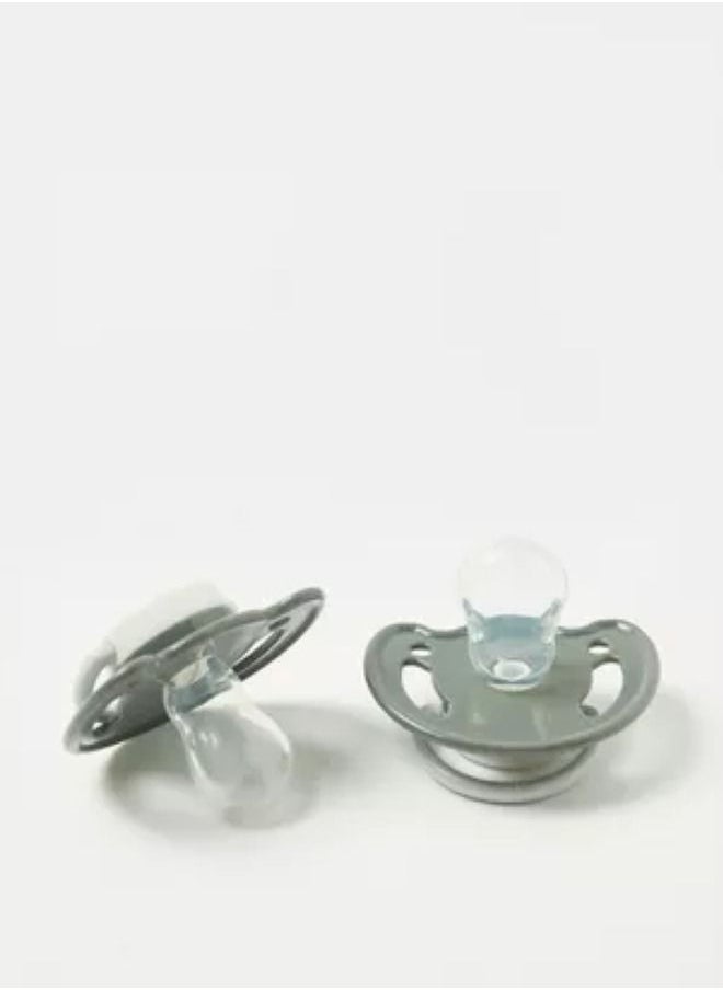 JUNIORS 2-Piece Space Print Silicone Soother Set 3M +  - Image 4