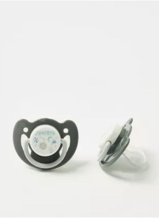 JUNIORS 2-Piece Space Print Silicone Soother Set 3M +  - Image 3