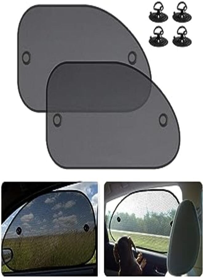 SYOSI - Car Window Sunshades, Side Window Sunshades, Cling Sunshade, for Car Windows, Sun, Glare, and UV Rays Protection for Your Child - Baby Side Window Car Sun Shades, 2 Pack (Universal) - Image 1