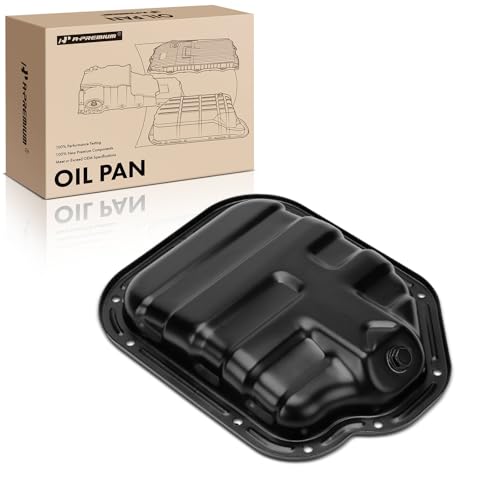A-Premium Lower Engine Oil Pan Sump with Drain Plug Compatible with Nissan 350Z 2003-2006 & Infiniti G35 2003-2007, FX35 2003-2008, M35 2006-2008, 3.5L, Gas, Replaces 111104P110 - Image 1