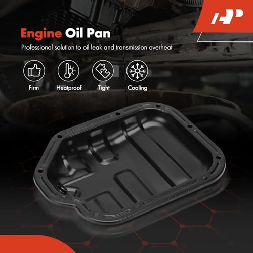 A-Premium Lower Engine Oil Pan Sump with Drain Plug Compatible with Nissan 350Z 2003-2006 & Infiniti G35 2003-2007, FX35 2003-2008, M35 2006-2008, 3.5L, Gas, Replaces 111104P110 - Image 3