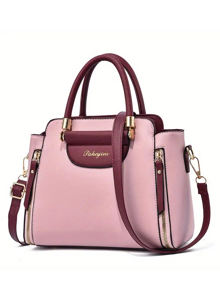 Pahajim Casual Shoulder Bag, PU Leather Large Capacity Handbag Tote Bag For Women - Image 1