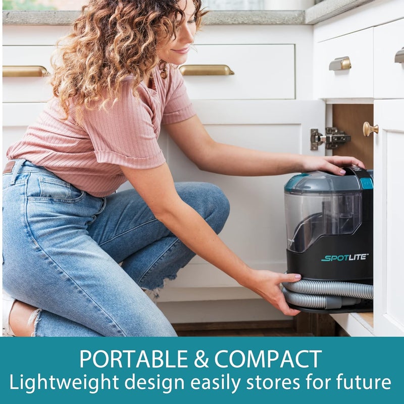 Kenmore KW2001 SpotLite Portable Carpet Spot Cleaner  Pet Stain Remover 17Kpa Powerful Suction with Versatile Tools for Upholstery Couches Car and Auto Detailer Gray - Image 2
